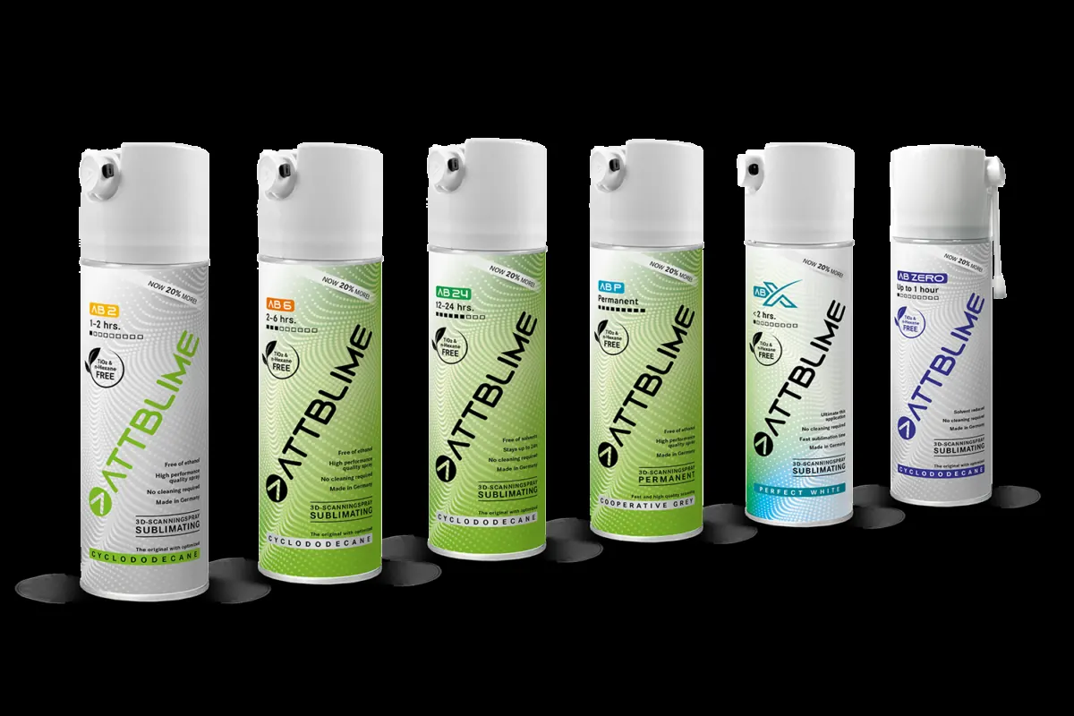 ATTBLIME 3D scanning spray ürün ailesi