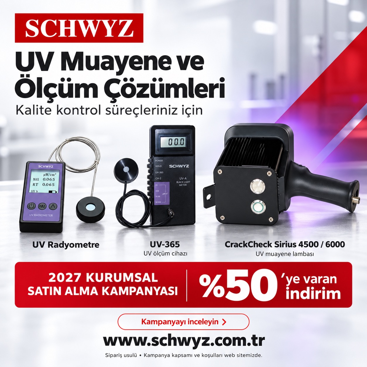 UV muayene ve ölçüm