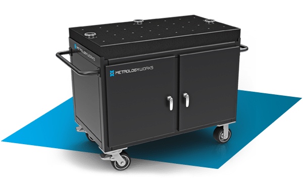 MetrologyWorks granite cart ve metroloji ekipmanı