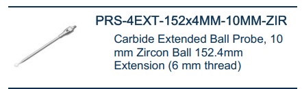 Extended ball probe 10 mm