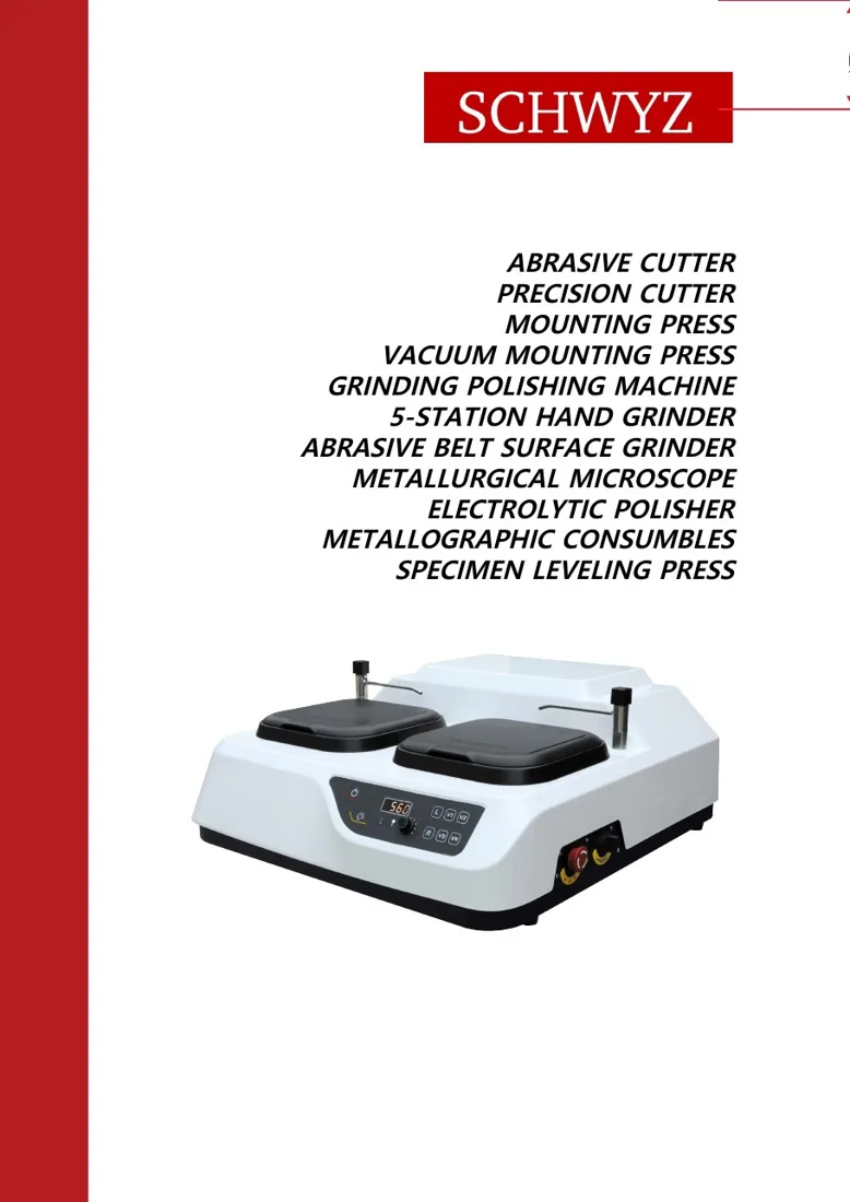 SCHWYZ Metalografi katalog kapağı