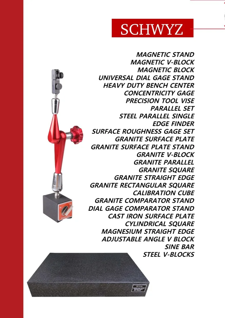 SCHWYZ Granit & Stand Sistemleri katalog kapağı